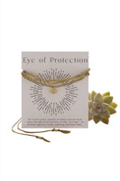 Bone Eye of Protection Wrap Bracelet