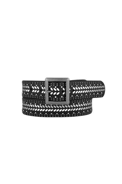 Ezra Studded Belt Black