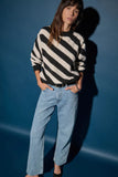 Fabienne Parchment Stripe Sweater