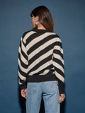 Fabienne Parchment Stripe Sweater