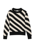 Fabienne Parchment Stripe Sweater