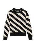 Fabienne Parchment Stripe Sweater