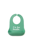F For Foodie Wonder Bib