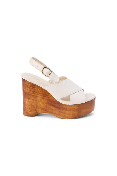 Fox Wood Bottom Platform Sandals