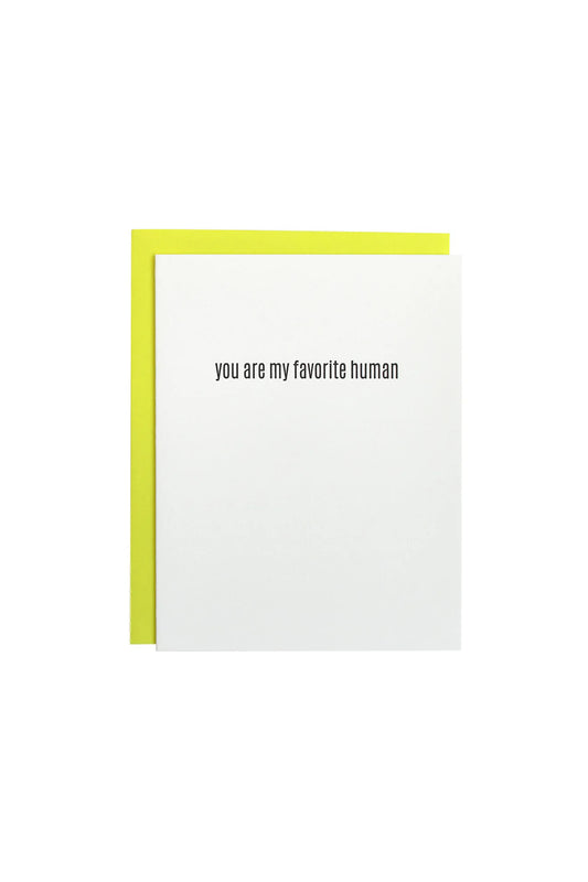 Favorite Human Card