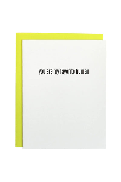 Favorite Human Card