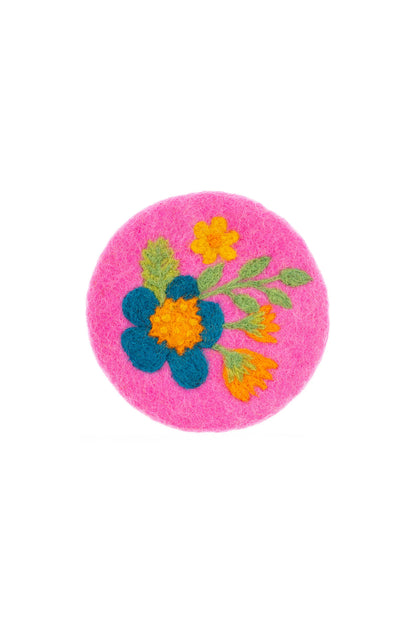 Felt Coasters Shelly Floral