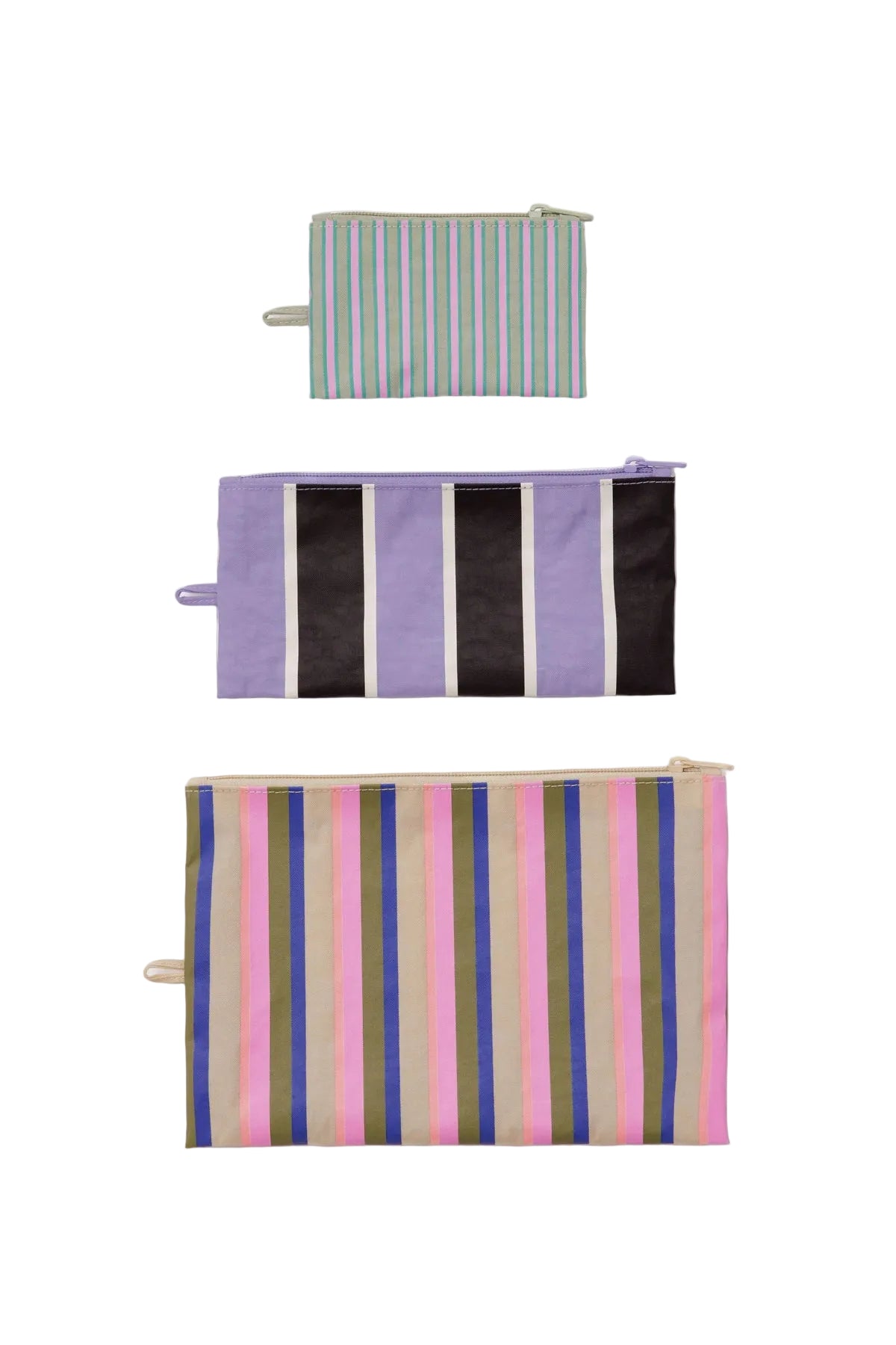 Flat Pouch Set Candy Shop Stripes