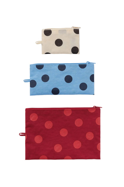 Flat Pouch Set Polka Dot Mix