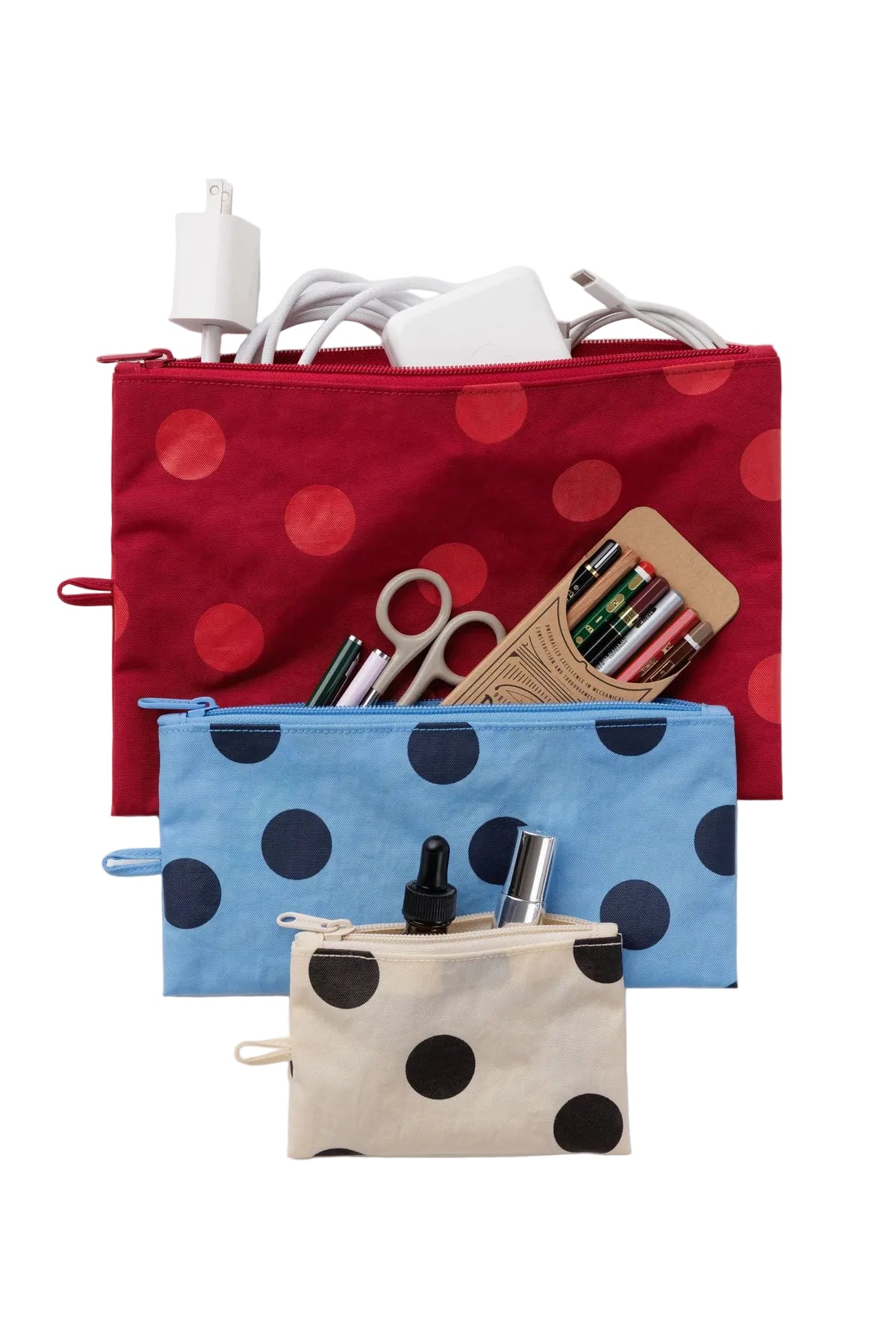 Flat Pouch Set Polka Dot Mix