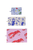 Flat Pouch Set Sea Creatures