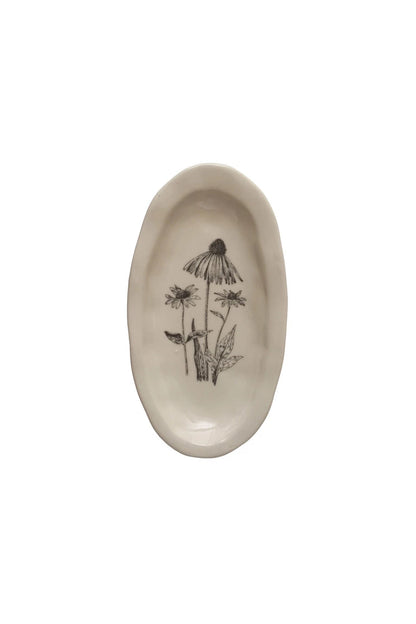 Flora/Fauna Organic Shaped Plate