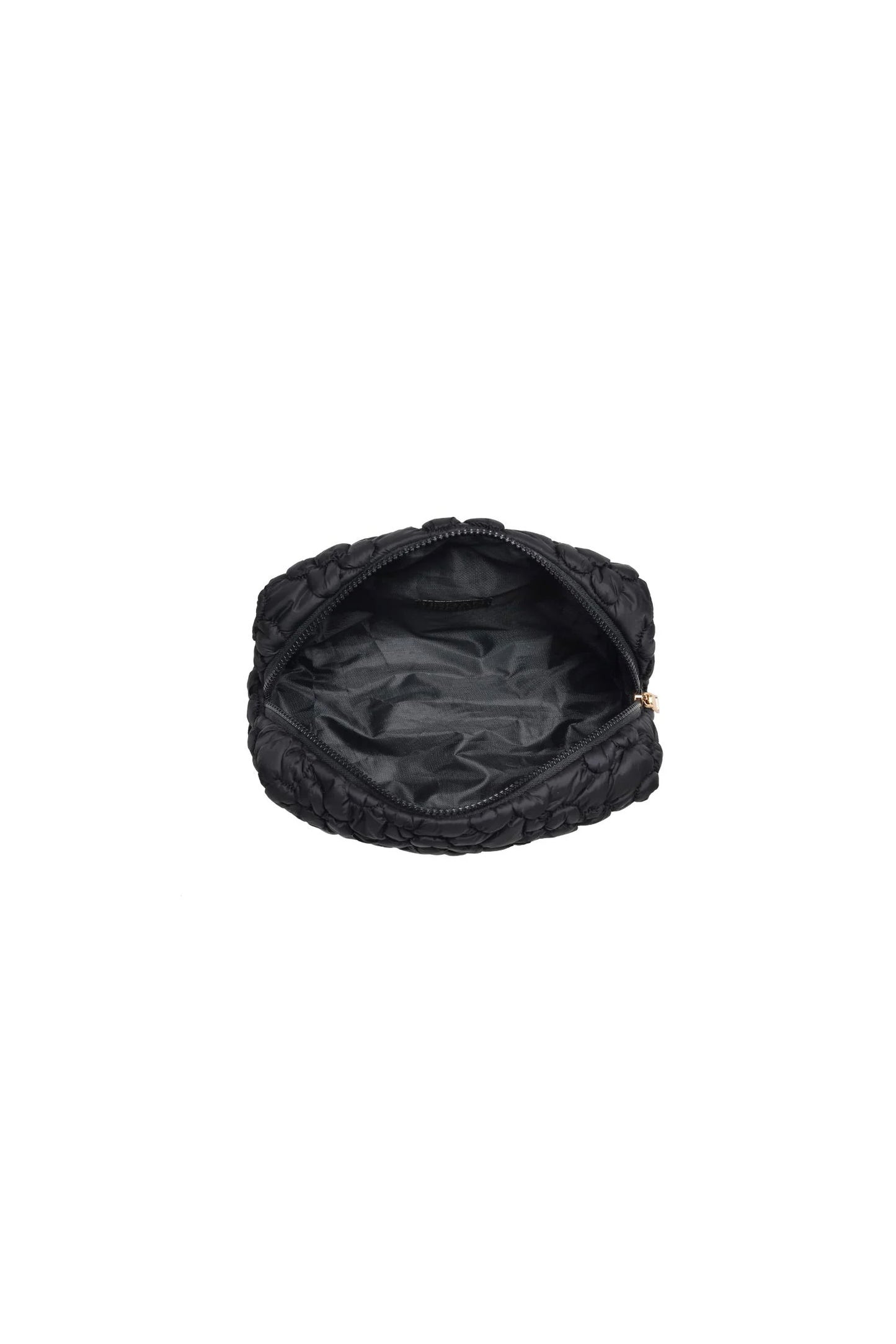 Flora Pop Nylon Cosmetic Pouch Black