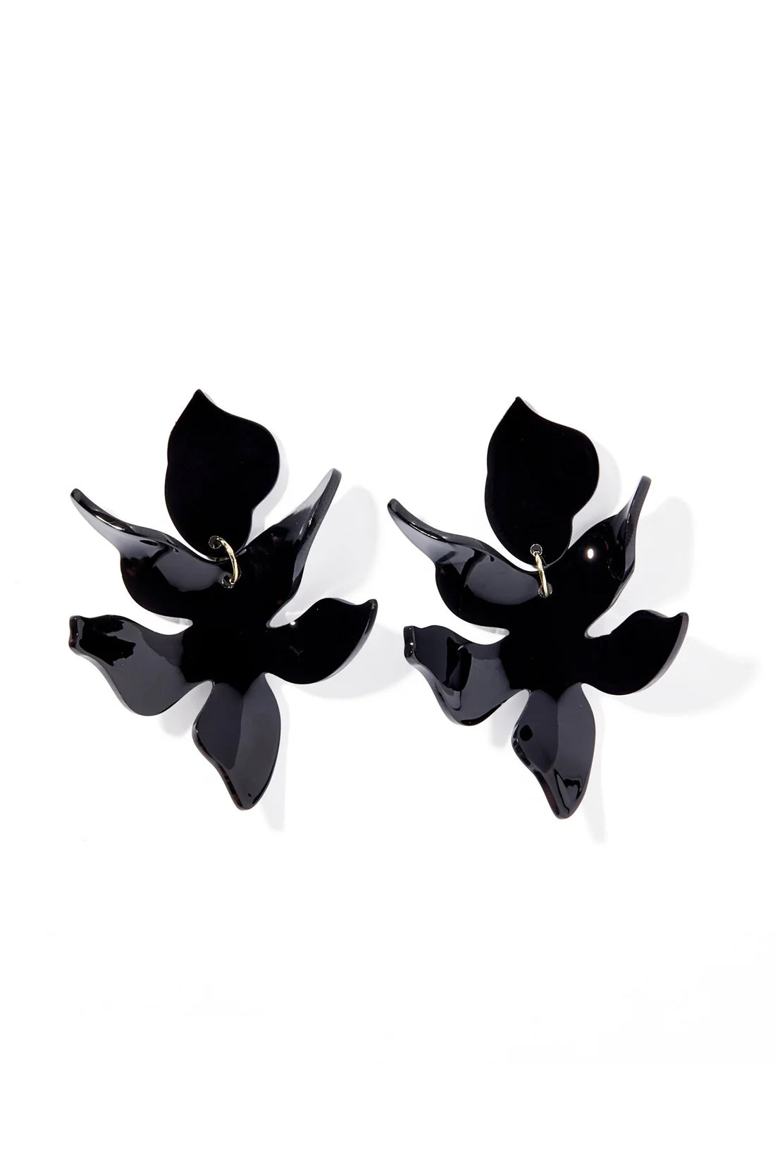 Flora Statement Earrings True Black