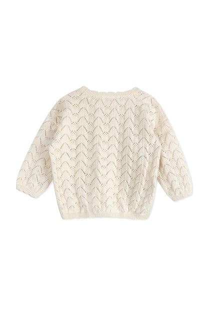 Floral Embroidered Baby Cardigan
