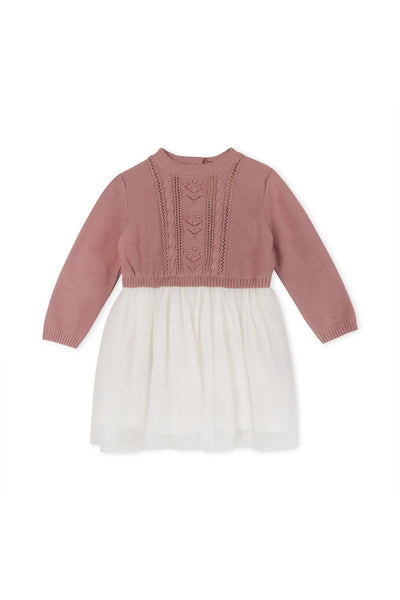 Floral Knit Top & Tutu Baby Dress