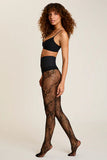 Floral Net Tights