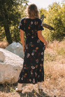 Floral Puff Sleeve Maxi Dress