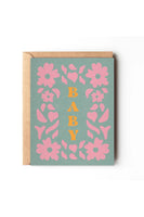 Floral Spring Baby Card