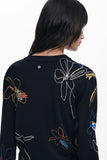Floral Strokes Fine Sweater