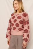 Flower Pattern Sweater