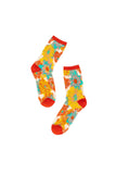 Flower Power Sheer Crew Sock