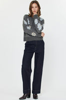 Flower Power Crew Neck Sweater
