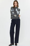Flower Power Crew Neck Sweater