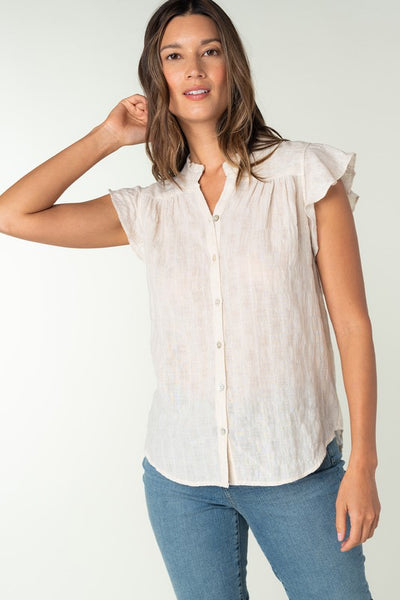 Flutter Sleeve Button Down