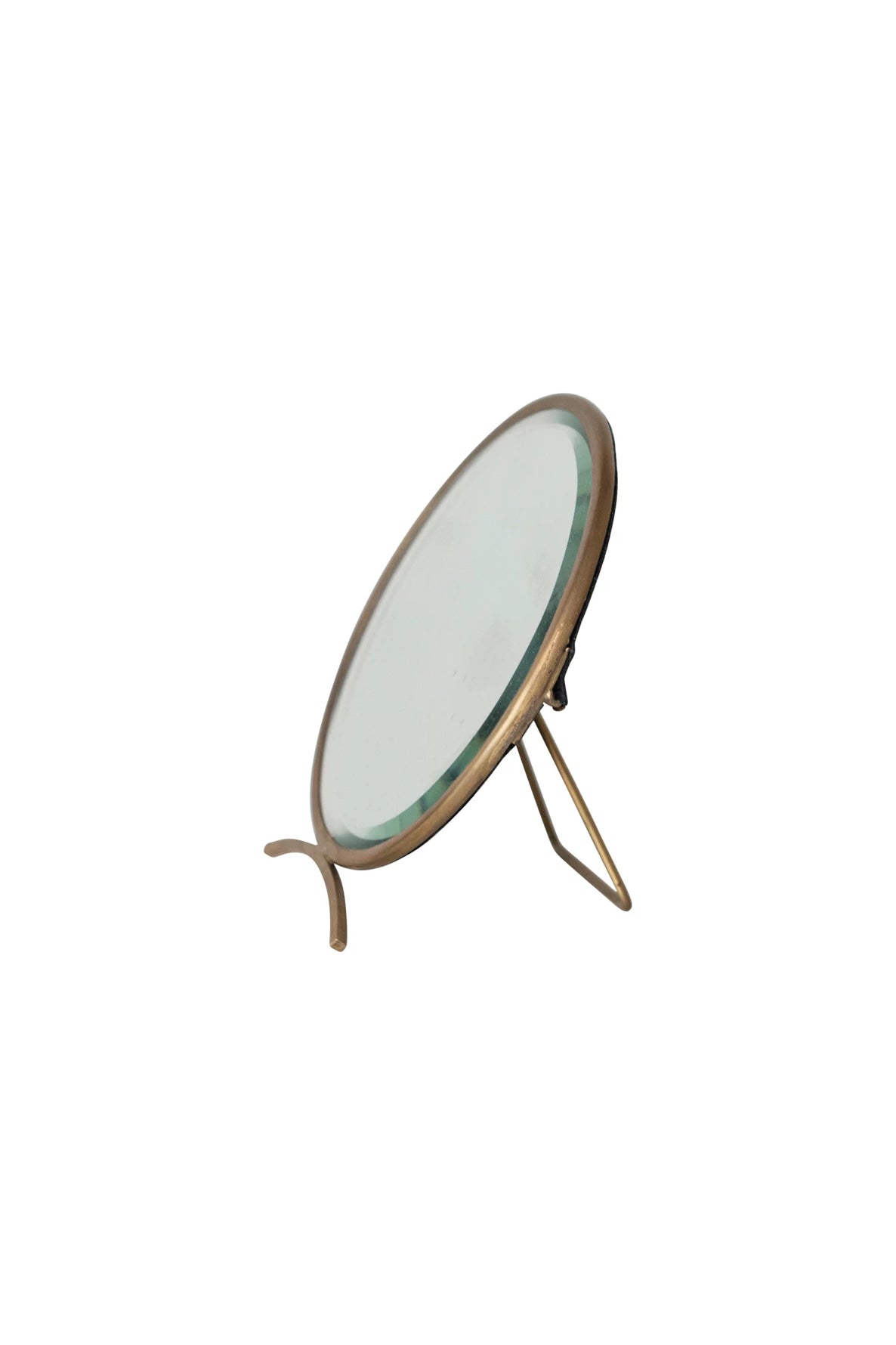 Folding Brass Mirror