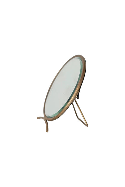 Folding Brass Mirror