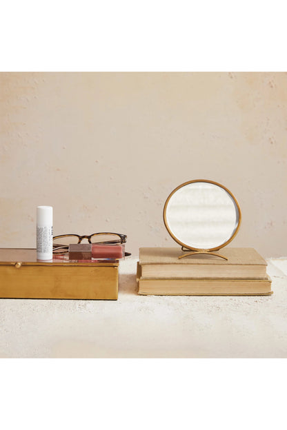 Folding Brass Mirror