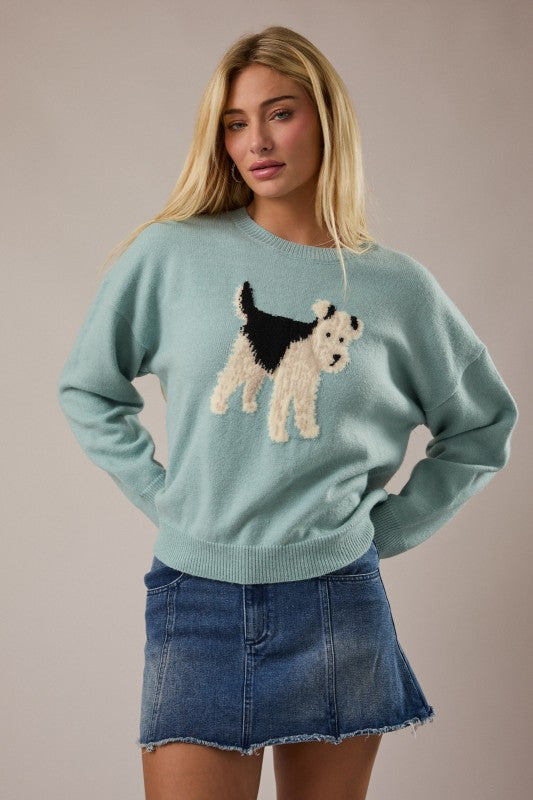 Fox Terrier Graphic Sweater