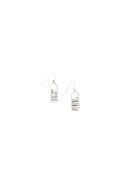 Frame Earring Frost/Silver
