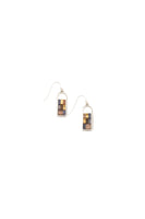 Frame Earring Gunmetal/Silver