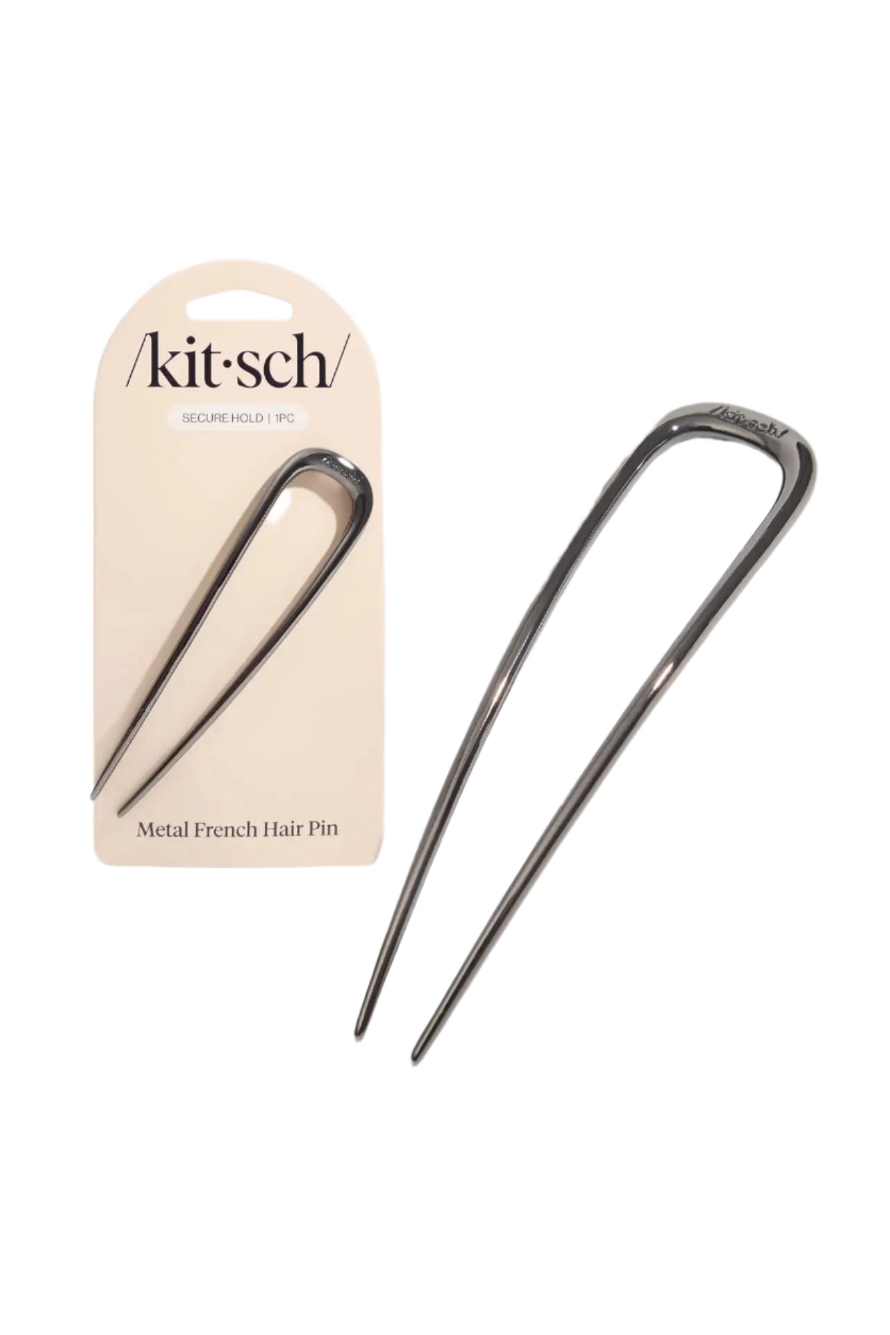 French Hair Pin Hematite