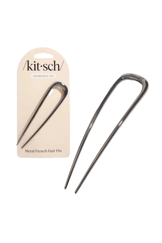 French Hair Pin Hematite