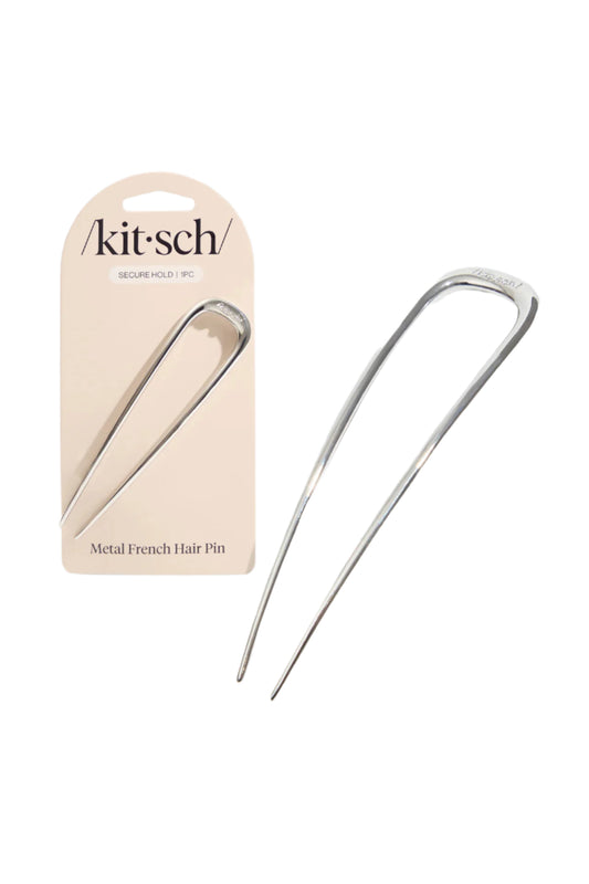 French Hair Pin Silver