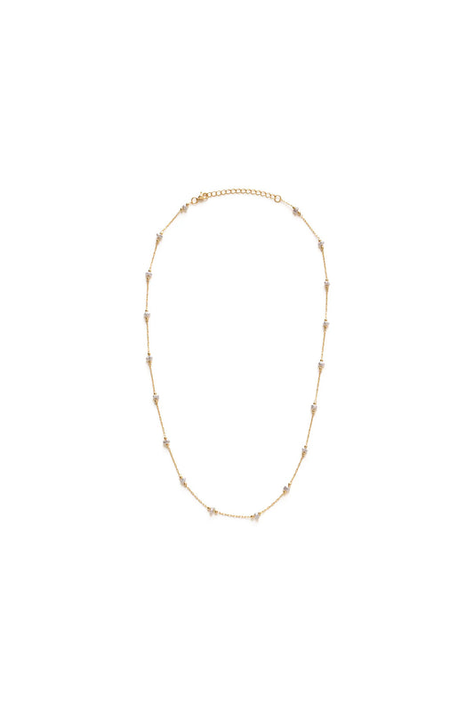 Freshwater Pearl Station Chain Necklace