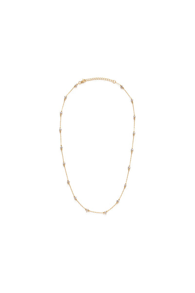 Freshwater Pearl Station Chain Necklace