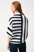 Funnel Neck Stripe Sweater