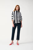 Funnel Neck Stripe Sweater