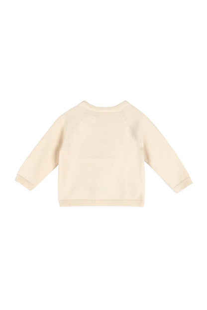 Fuzzy Hearts Baby Sweater