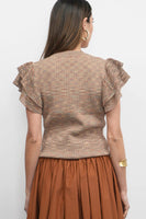 Rowe Flutter Sleeve Knit Top