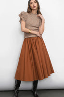 Rowe Flutter Sleeve Knit Top
