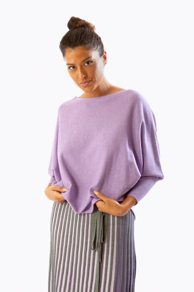 Lightweight Dolman Sweater Lavender