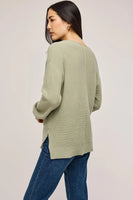 Lisbon V-Neck Sweater Cactus