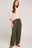 Gabriel Wide Leg Tencel Twill Pants