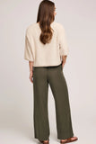 Gabriel Wide Leg Tencel Twill Pants