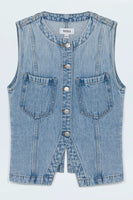 Gia Fitted Collarless Vest